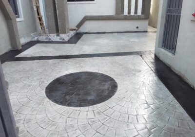 American floor (stamped concrete)