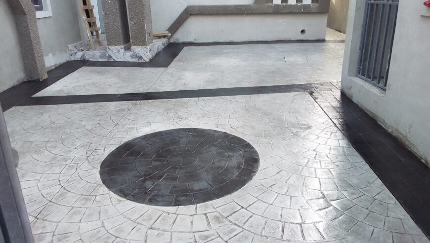 American floor (stamped concrete)